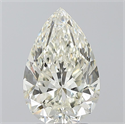 Natural Diamond 2.50 Carats, Pear with  Cut, I Color, VS1 Clarity and Certified by IGI