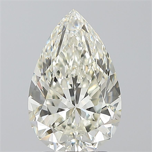 Picture of Natural Diamond 2.50 Carats, Pear with  Cut, I Color, VS1 Clarity and Certified by IGI
