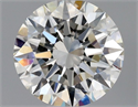 Natural Diamond 0.51 Carats, Round with Excellent Cut, H Color, VS2 Clarity and Certified by GIA