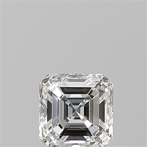 Picture of Natural Diamond 0.51 Carats, Asscher with  Cut, F Color, VS1 Clarity and Certified by GIA