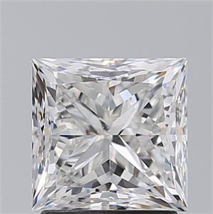 Picture of Natural Diamond 2.01 Carats, Princess with  Cut, E Color, SI2 Clarity and Certified by GIA