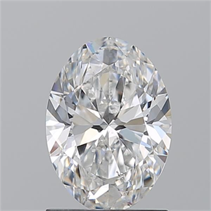 Picture of Natural Diamond 1.33 Carats, Oval with  Cut, F Color, SI1 Clarity and Certified by GIA