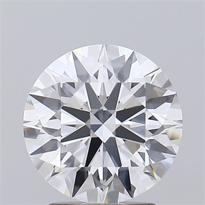 Picture of Lab Grown Diamond 2.50 Carats, Round with Ideal Cut, E Color, IF Clarity and Certified by IGI