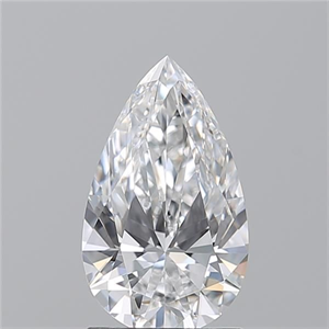 Picture of Natural Diamond 1.50 Carats, Pear with  Cut, D Color, IF Clarity and Certified by GIA