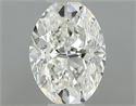 Natural Diamond 0.40 Carats, Oval with  Cut, H Color, VS1 Clarity and Certified by GIA