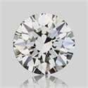 Natural Diamond 0.70 Carats, Round with Excellent Cut, H Color, IF Clarity and Certified by IGI