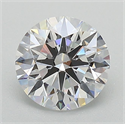 Lab Grown Diamond 1.34 Carats, Round with Ideal Cut, D Color, VS1 Clarity and Certified by IGI