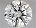 Lab Grown Diamond 7.08 Carats, Round with Ideal Cut, F Color, VVS2 Clarity and Certified by IGI