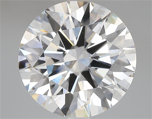 Picture of Lab Grown Diamond 7.08 Carats, Round with Ideal Cut, F Color, VVS2 Clarity and Certified by IGI