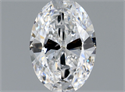 Natural Diamond 0.43 Carats, Oval with  Cut, D Color, VS2 Clarity and Certified by GIA