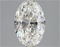 Natural Diamond 2.00 Carats, Oval with  Cut, F Color, VS2 Clarity and Certified by GIA