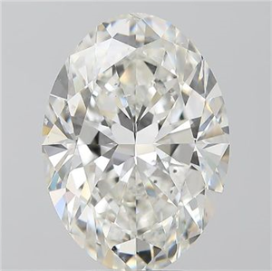 Foto Diamante Natural 5.03 quilates, Ovalado , Color H, claridad SI2 y certificado GIA de