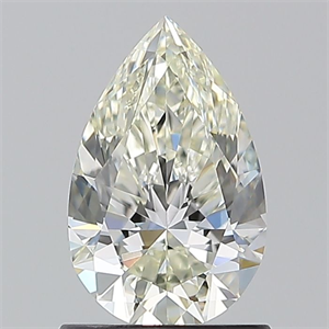 Picture of Natural Diamond 1.01 Carats, Pear with  Cut, I Color, VVS2 Clarity and Certified by IGI