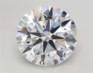 Picture of Lab Grown Diamond 3.39 Carats, Round with Excellent Cut, D Color, IF Clarity and Certified by GIA