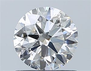 Foto Diamante Natural 0.70 quilates, Redondo , Color G, claridad SI1 y certificado GIA de