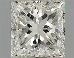Picture of Natural Diamond 1.01 Carats, Princess with  Cut, J Color, VS1 Clarity and Certified by GIA
