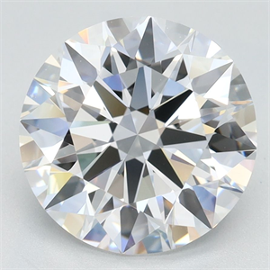Picture of Lab Grown Diamond 3.07 Carats, Round with Ideal Cut, D Color, VVS1 Clarity and Certified by IGI