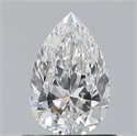 Diamante Natural 0.70 quilates, De pera , Color E, claridad VS2 y certificado GIA