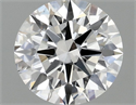 Del inventario de diamantes de laboratorio, 1.38 quilates, Redondo , Color F, claridad VS2 y certificado IGI