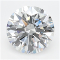 Lab Grown Diamond 2.99 Carats, Round with Ideal Cut, D Color, VVS1 Clarity and Certified by IGI
