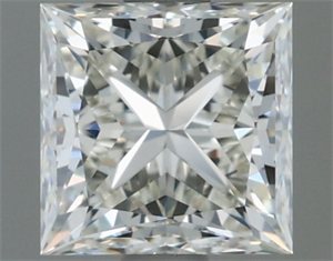 Picture of Natural Diamond 1.01 Carats, Princess with  Cut, I Color, IF Clarity and Certified by IGI