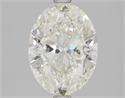 Natural Diamond 3.01 Carats, Oval with  Cut, I Color, SI2 Clarity and Certified by HRD