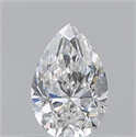 Diamante Natural 0.57 quilates, De pera , Color F, claridad VVS1 y certificado GIA