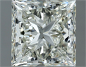 Natural Diamond 1.52 Carats, Princess with  Cut, I Color, VVS2 Clarity and Certified by IGI
