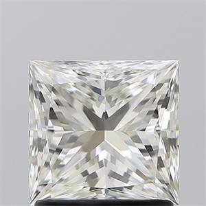 Picture of Natural Diamond 1.50 Carats, Princess with  Cut, H Color, IF Clarity and Certified by IGI