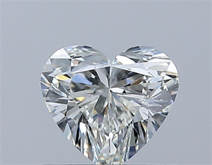 Picture of Natural Diamond 0.53 Carats, Heart with  Cut, I Color, SI1 Clarity and Certified by GIA