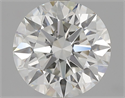 Natural Diamond 2.49 Carats, Round with Excellent Cut, G Color, VS1 Clarity and Certified by HRD