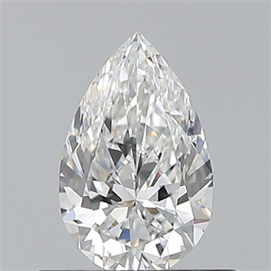 Picture of Natural Diamond 0.52 Carats, Pear with  Cut, E Color, VVS1 Clarity and Certified by GIA