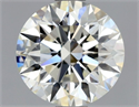 Natural Diamond 1.08 Carats, Round with Excellent Cut, J Color, VVS2 Clarity and Certified by GIA