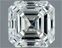 Natural Diamond 1.00 Carats, Asscher with  Cut, H Color, VVS1 Clarity and Certified by IGI