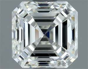 Picture of Natural Diamond 1.00 Carats, Asscher with  Cut, H Color, VVS1 Clarity and Certified by IGI