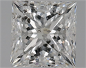 Natural Diamond 0.91 Carats, Princess with  Cut, E Color, SI2 Clarity and Certified by HRD