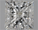 Natural Diamond 0.91 Carats, Princess with  Cut, E Color, SI2 Clarity and Certified by HRD