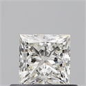 Natural Diamond 0.51 Carats, Princess with  Cut, I Color, VS1 Clarity and Certified by GIA