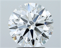 Diamante Natural 2.52 quilates, Redondo , Color E, claridad FL y certificado GIA
