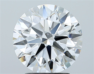 Picture of Natural Diamond 2.52 Carats, Round with Excellent Cut, E Color, FL Clarity and Certified by GIA