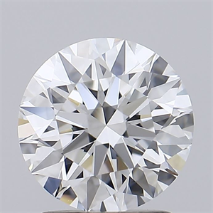 Picture of Lab Grown Diamond 1.71 Carats, Round with Excellent Cut, D Color, SI1 Clarity and Certified by GIA