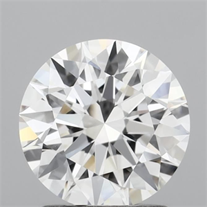 Picture of Lab Grown Diamond 1.55 Carats, Round with Excellent Cut, D Color, VS2 Clarity and Certified by IGI
