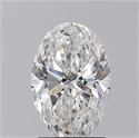 Natural Diamond 1.51 Carats, Oval with  Cut, E Color, SI1 Clarity and Certified by GIA