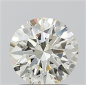 Natural Diamond 1.34 Carats, Round with Excellent Cut, M Color, SI1 Clarity and Certified by GIA