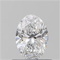 Natural Diamond 0.56 Carats, Oval with  Cut, D Color, IF Clarity and Certified by GIA
