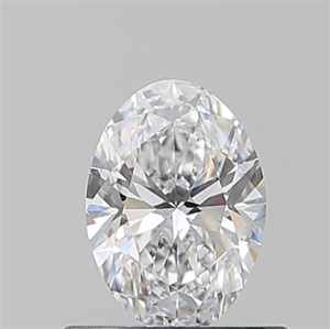 Picture of Natural Diamond 0.56 Carats, Oval with  Cut, D Color, IF Clarity and Certified by GIA