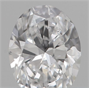 Natural Diamond 0.19 Carats, Oval with  Cut, D Color, VS1 Clarity and Certified by IGI