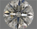 Natural Diamond 1.01 Carats, Round with Excellent Cut, I Color, VVS2 Clarity and Certified by IGI