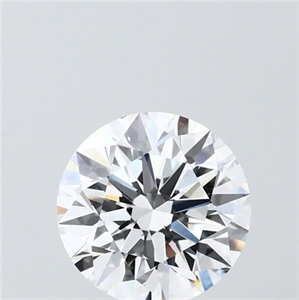 Picture of Lab Grown Diamond 2.00 Carats, Round with Ideal Cut, D Color, VVS2 Clarity and Certified by IGI
