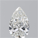 Diamante Natural 0.52 quilates, De pera , Color G, claridad IF y certificado GIA